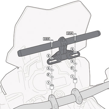BMW F 700 GS [GIVI] - Montagekit für Smart Bar oder Smart Mount