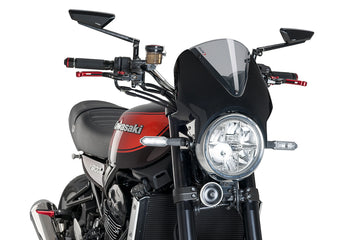 KAWASAKI Z 900 RS SE [2025] - PUIG Vision Windshield | Carbon look / tinted | PUIG 024CH