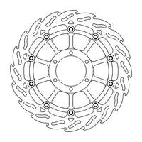 BMW S 1000 R [2025-2026] - FLAME floating aluminum brake disc - surface: black, silver - item no. 113209 – picture 9