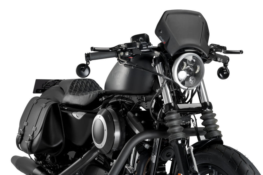 HARLEY DAVIDSON SPORTSTER 883 IRON XL 883 N [2012] – ALU FRONT PLATE – BLACK