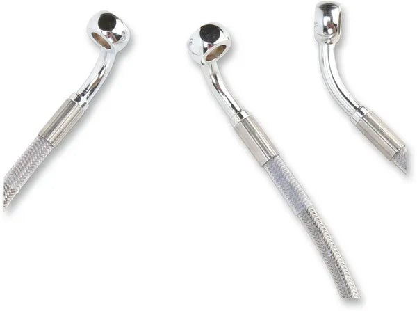 Harley Davidson Flhr [DRAG SPECIALTIES] – Edelstahl-Bremsleitungs-Kit, verlängert
