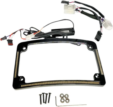 Harley-davidson Road Glide ST [CUSTOM DYNAMICS] – LED radius license plate frame