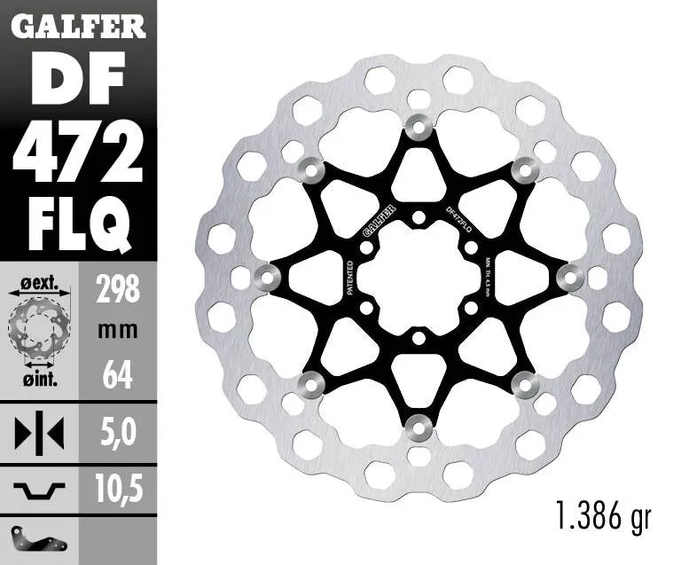 Yamaha Tz 250 [1990-1992, 1994-1995, 1997, 1999, 2007] - Cubiq floating brake disc - picture 2