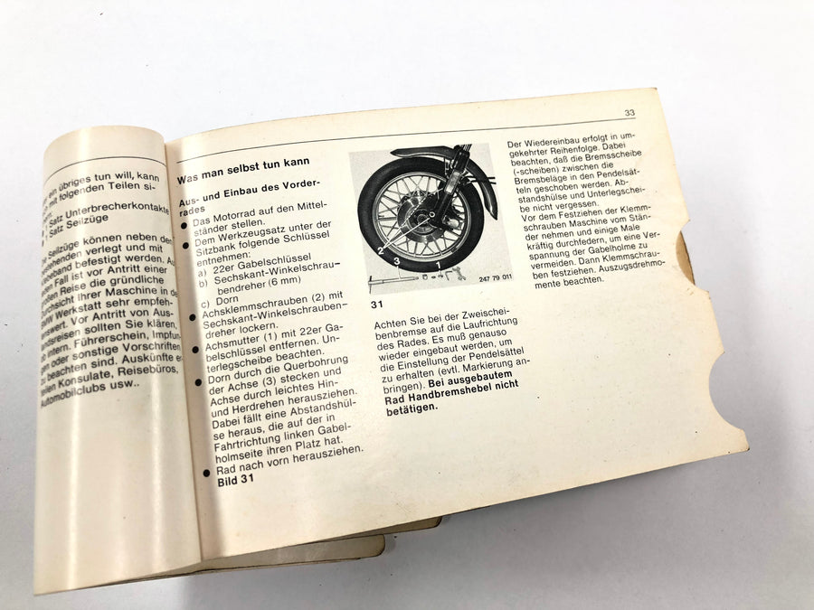 BMW R 100 S - Board book manual operating instructions