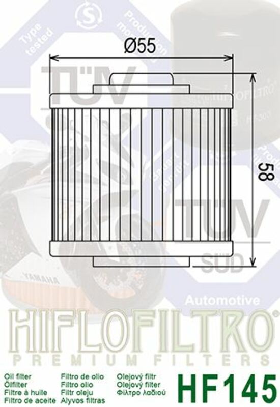 Yamaha XT 600 Z 3aj Tenere [HiFlofiltro] - oil filter