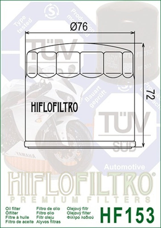 Ducati 1098 Streetfighter [HiFlofiltro] - Racing oil filter
