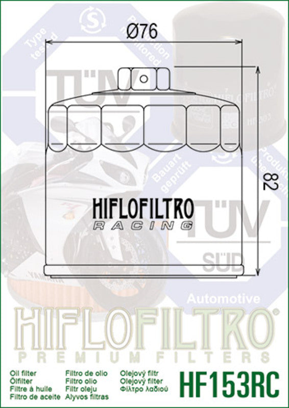 Ducati 1098 Streetfighter [HiFlofiltro] - Racing oil filter