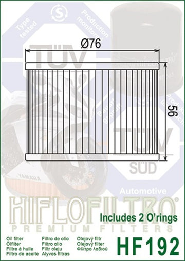 Triumph Thunderbird Sport 900 [HiFlofiltro] - oil filter - 0