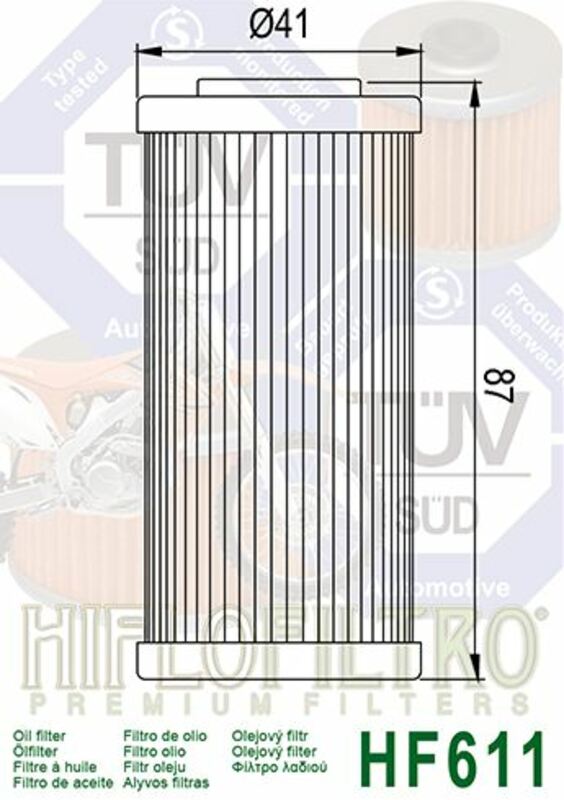 Husqvarna te 449 [HiFlofiltro] - oil filter