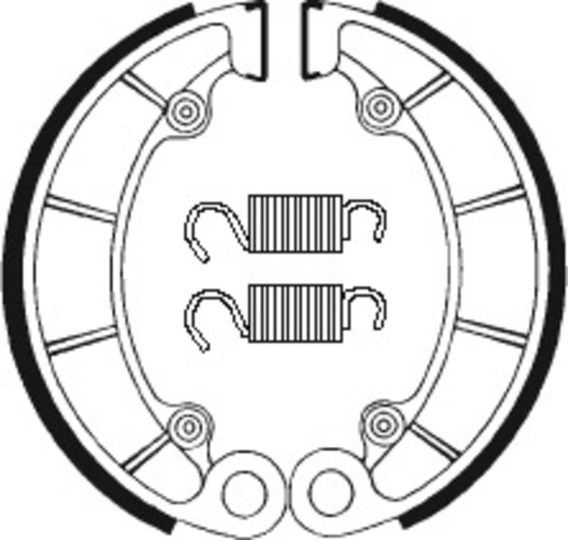 Honda Pc 800 [TECNIUM] - Street/ATV Organic Brake Shoes - BA046
