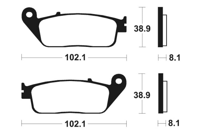 Triumph Tiger 885i [Tecnium] - Organic brake pads
