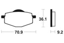 Yamaha XT 350 [Tecnium] - Organic brake pads-2