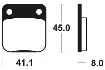 Yamaha YFM 350 Warrior [Tecnium] - Sinter metal brake pads - 0