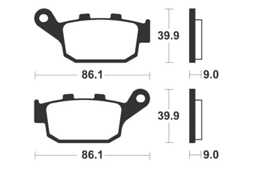 Kawasaki Z 900 RS ZR900C [TECNIUM] - Sinter metal brake pads - 0