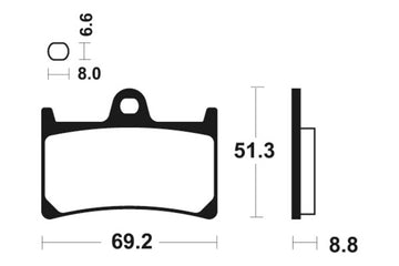 Yamaha Yzf R6 [TECNIUM] - Professional Racing Sintered Metal Brake Pads - MSR134