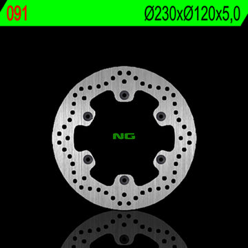 Kawasaki Kle 500 [NG BRAKE DISC] - round rigid brake disc