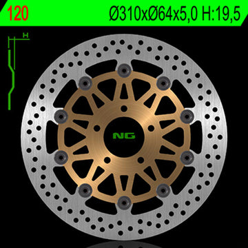 Suzuki Gsf 1200 Bandit Bandit S [NG BRAKE DISC] - round floating brake disc