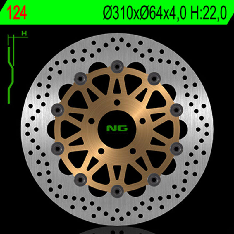 Suzuki Gsx-R 1100 W C [NG BRAKE DISC] - round floating brake disc
