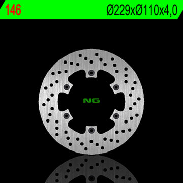 Cagiva Mito 125 Evo 8P [NG BRAKE DISC] - round rigid brake disc