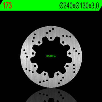 Kawasaki Klr 250 Kl 250 D [NG BRAKE DISC] - round rigid brake disc