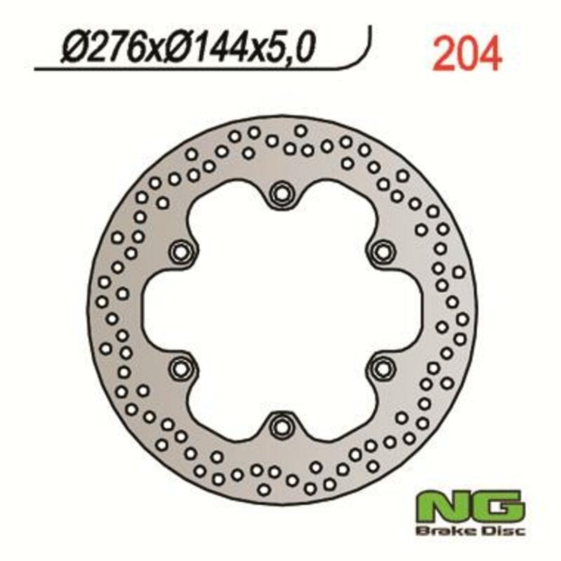Honda Gl 1500 [NG BRAKE DISC] - round rigid brake disc