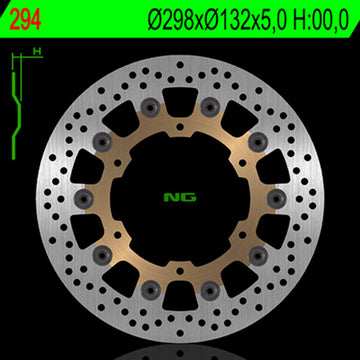 Yamaha Fzs 1000 Fazer [NG BRAKE DISC] - round floating brake disc