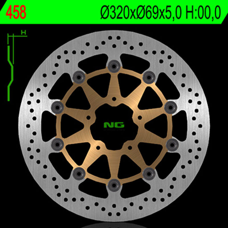 Suzuki Hayabusa [NG BRAKE DISC] - round floating brake disc