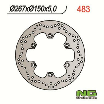 Yamaha Fzs 1000 Fazer [NG BRAKE DISC] - round rigid brake disc