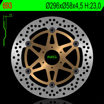 Honda Cb 600 [NG BRAKE DISC] - round floating brake disc