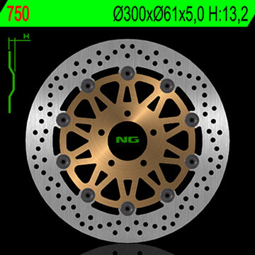Kawasaki Zr 7 750 [NG BRAKE DISC] - round floating brake disc