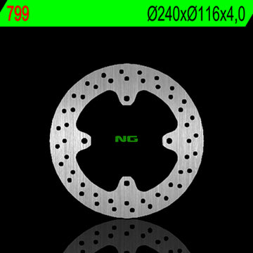 Kawasaki Kx 250 [NG BRAKE DISC] - round rigid brake disc