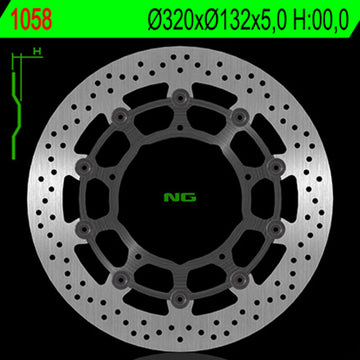 Yamaha Xvs 1300 [NG BRAKE DISC] - round floating brake disc