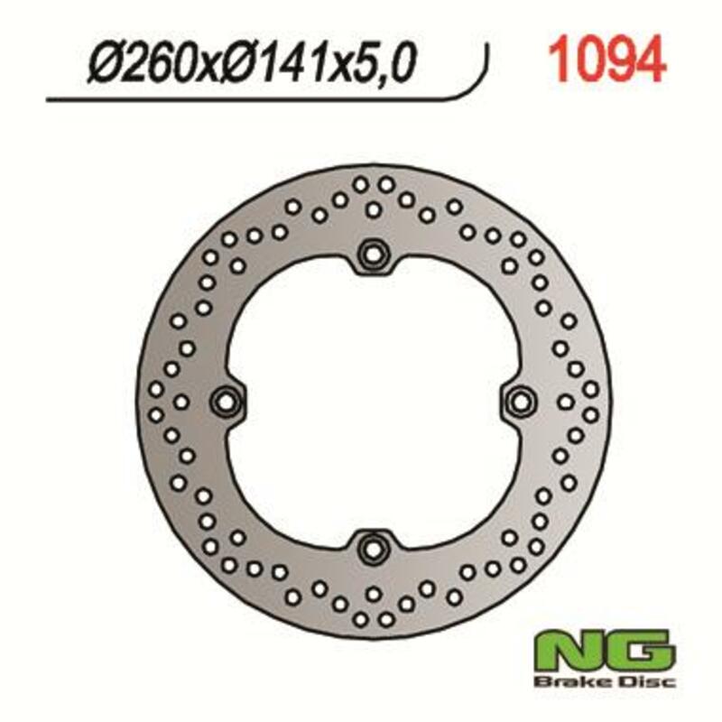 Kawasaki Klv 1000 [NG BRAKE DISC] - round rigid brake disc