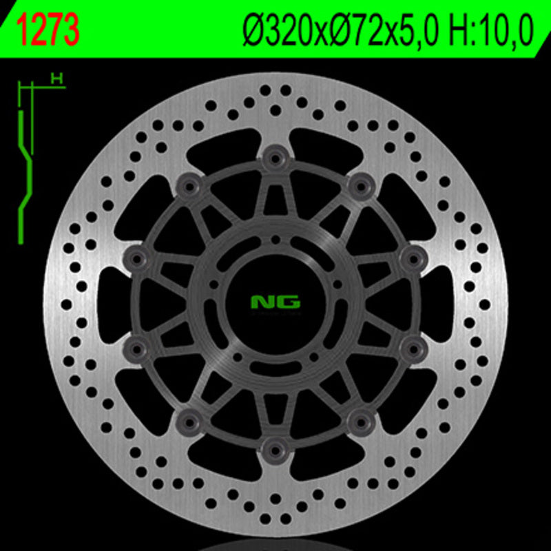 Ducati Multistrada 950 [NG BRAKE DISC] - round floating brake disc