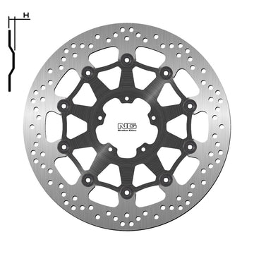 Ducati Scrambler 800 [NG BRAKE DISC] - round floating brake disc