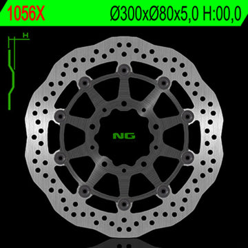 Kawasaki Kle 650 [NG BRAKE DISC] - Wave floating brake disc