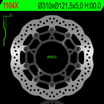 Suzuki Gsx-S 750 [NG BRAKE DISC] - Wave floating brake disc
