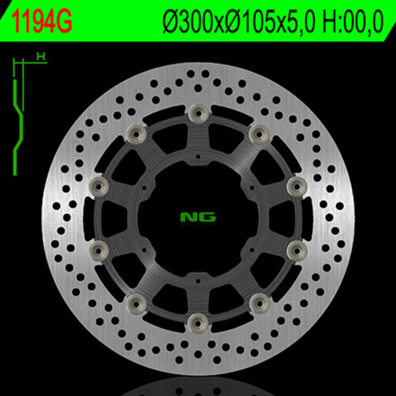 Aprilia Pegaso 125 [NG BRAKE DISC] - round floating brake disc