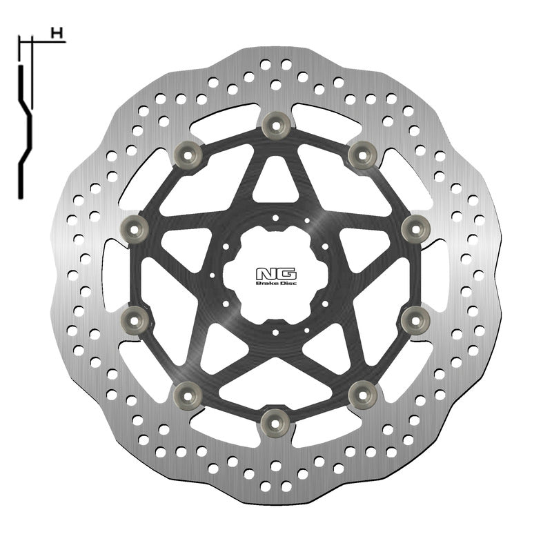 Honda Crf 1000 Africa Twin [NG BRAKE DISC] - Wave floating brake disc