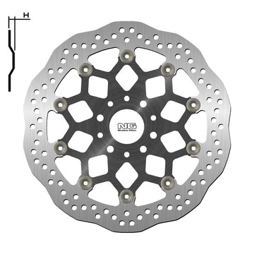 Ktm Duke 890 [NG BRAKE DISC] - Wave floating brake disc