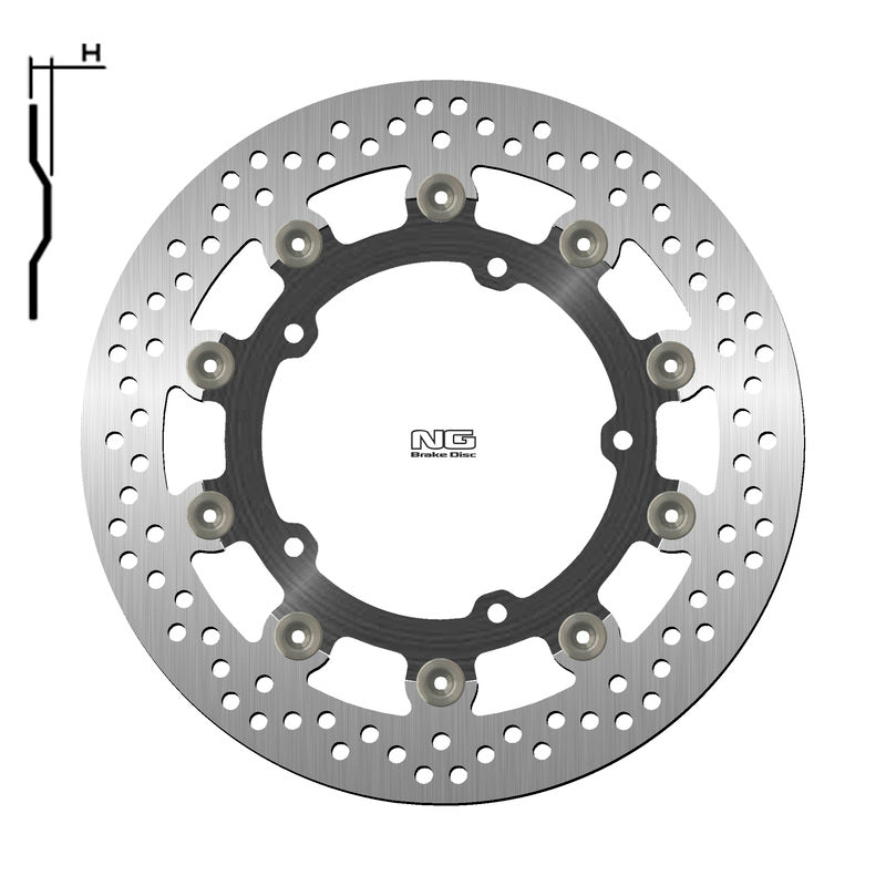 Yamaha Niken 900 Niken Gt 900 [NG BRAKE DISC] - round floating brake disc