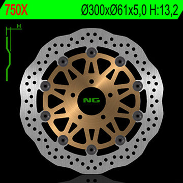 Kawasaki Zephyr 750 [NG BRAKE DISC] - Wave floating brake disc