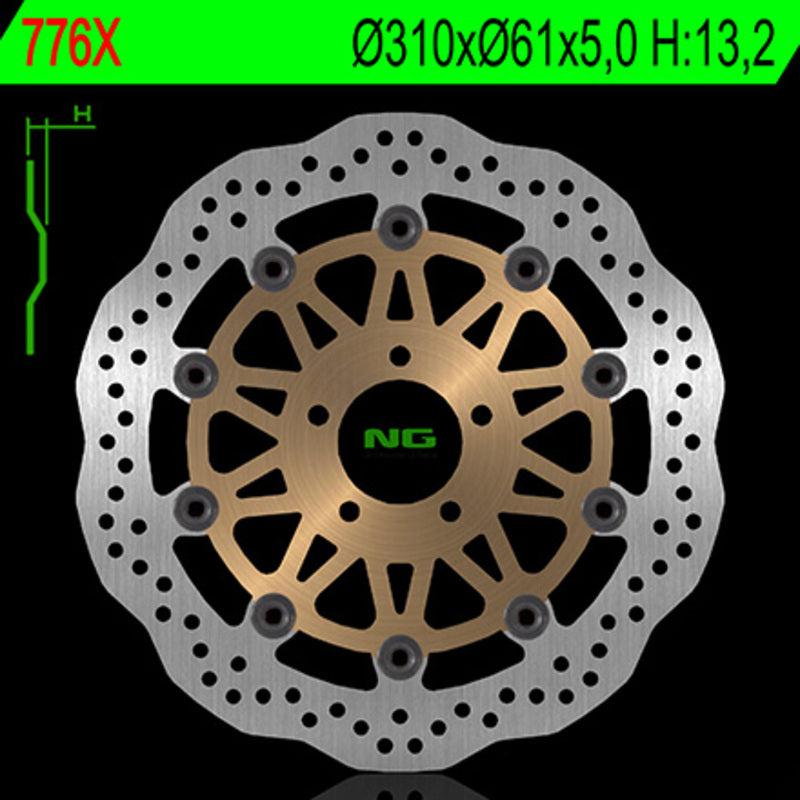 Kawasaki Zxr 750 [NG BRAKE DISC] - Wave floating brake disc