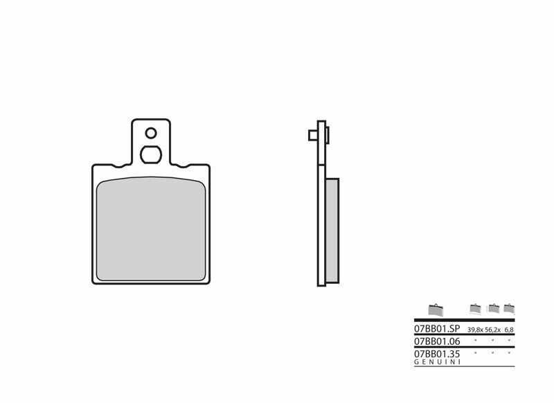 Cagiva Mito 125 8P [Brembo] - Organic brake pads