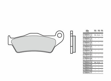 Aprilia SX 125 KX1 [Brembo] - brake pads