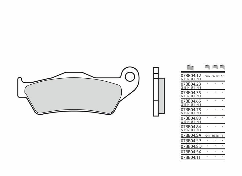 Husqvarna TE 610 [Brembo] - brake pads