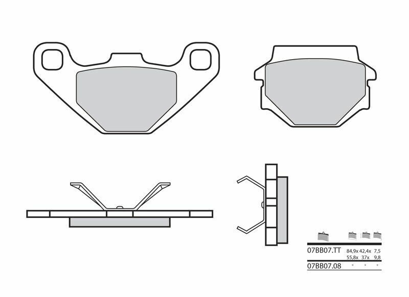 Aprilia SX 125 KX1 [Brembo] - brake pads