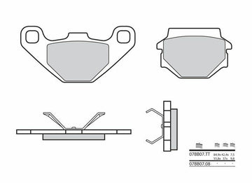 Aprilia SX 125 KX1 [Brembo] - brake pads