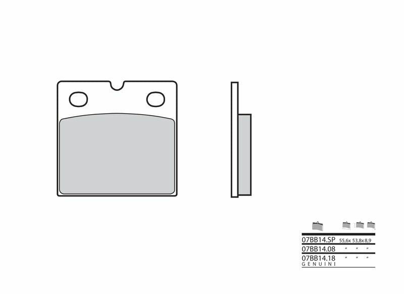 Moto Guzzi Le Mans 3 [Brembo] - sinter metal brake pads
