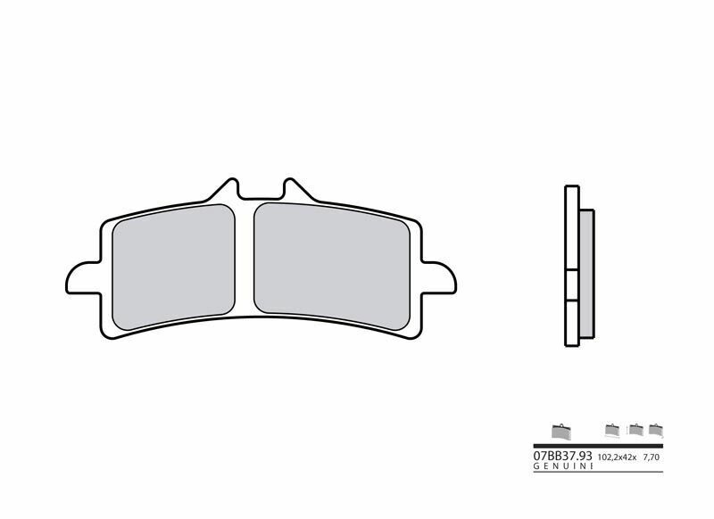Ktm 1290 Superduke R Evo [BREMBO] - Genuine sintered metal brake pads - 07BB3793